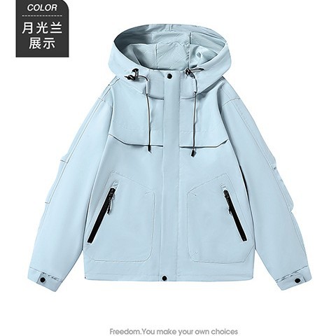 Winter Jacket Women's new spring windproof waterproof single layer thin outdoor fashion brand mountaineering windbreaker coat printable LOGO