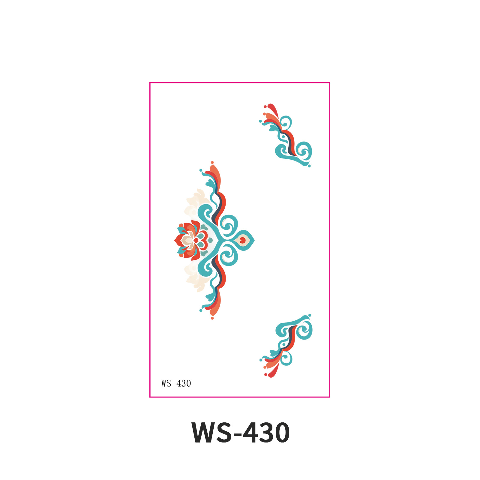 Picture of New Nezha Acrylic Face Tattoo Sticker Children's Forehead Print Eyebrow Sticker Waterproof Sweat Painted Face Sticker