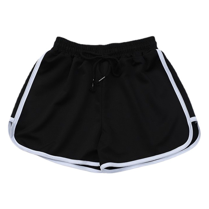 2025 New Summer Sports Shorts Women's Loose Korean Style Outerwear High Waist Slimming Student Easiest for Match Three-Point Hot Pants