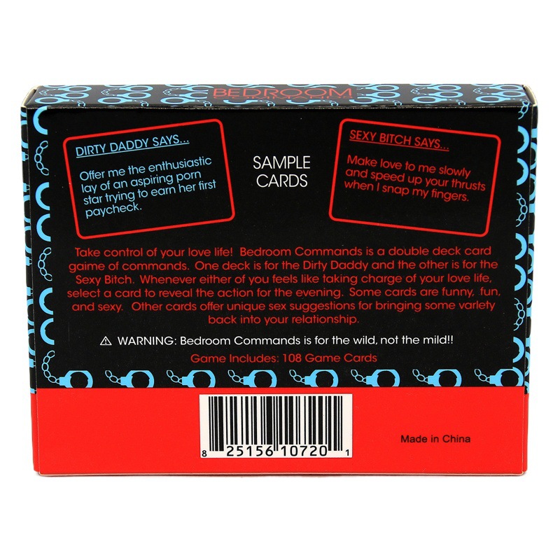 Bedroom Commands Adult Card Game Gift Interactive Board Game Desktop Bedroom Party Cards
