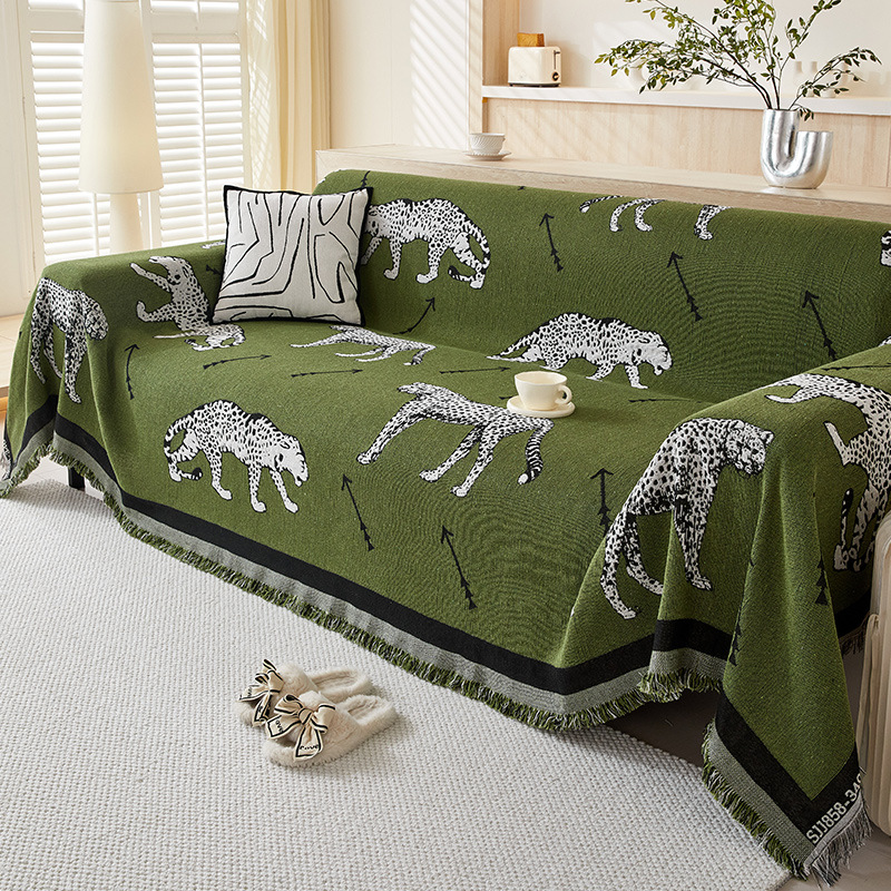 French Style Sofa Towel Cover Cloth Simple Modern Light Luxury Advanced Sense All-inclusive Sofa Cover Anti-cat-scratch Sofa Cushion Cover Towel