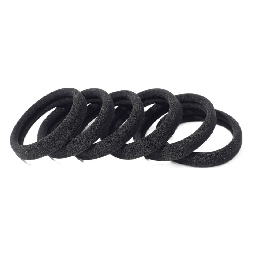 Single Wholesale Black Headband Hair Tie for Women Korean Style High Elasticity Does Not Hurt Hair Rubber Band High Ponytail Baby Hair Accessories
