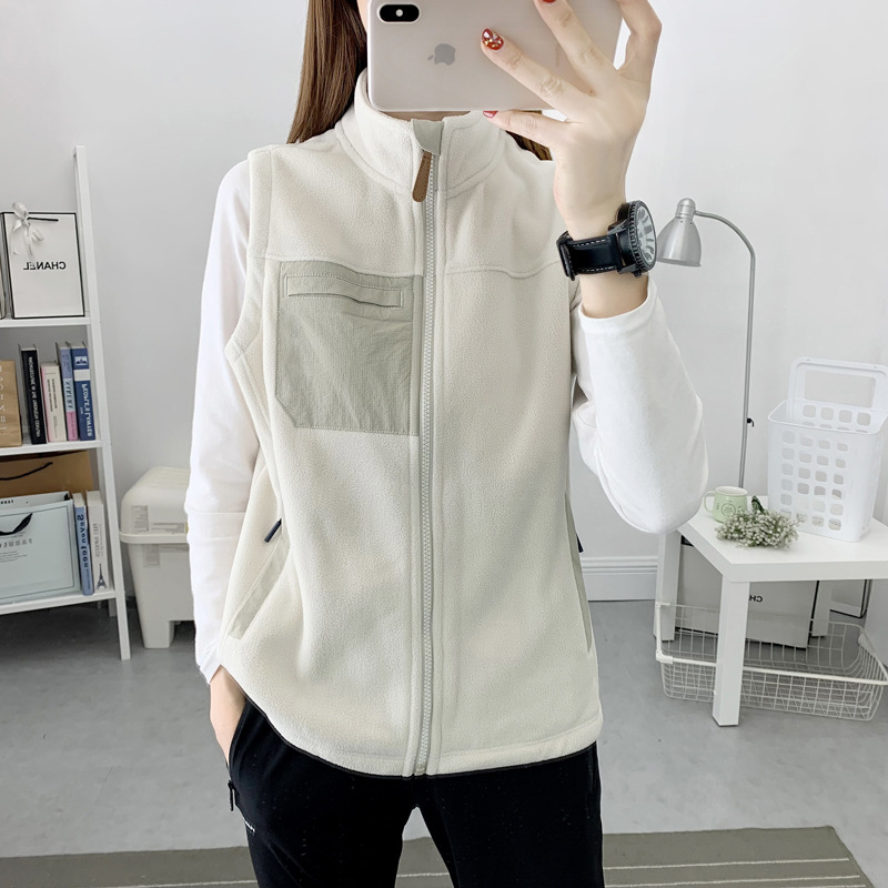 Picture of Vest Men's Spring and Autumn Fleece Sleeveless Fleece Vest Outdoor Fleece Vest Vest Women Fleece Jacket