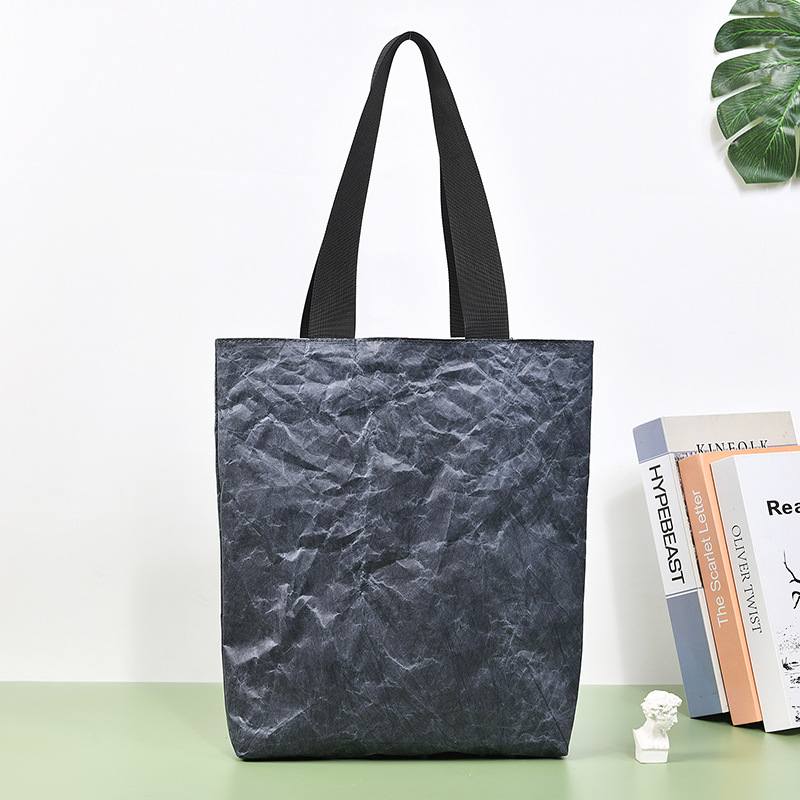 Xizang Blue Waterproof DuPont Paper Bag Washable Tear Paper Bag Wholesale Shopping Gift Tote Bag Printing
