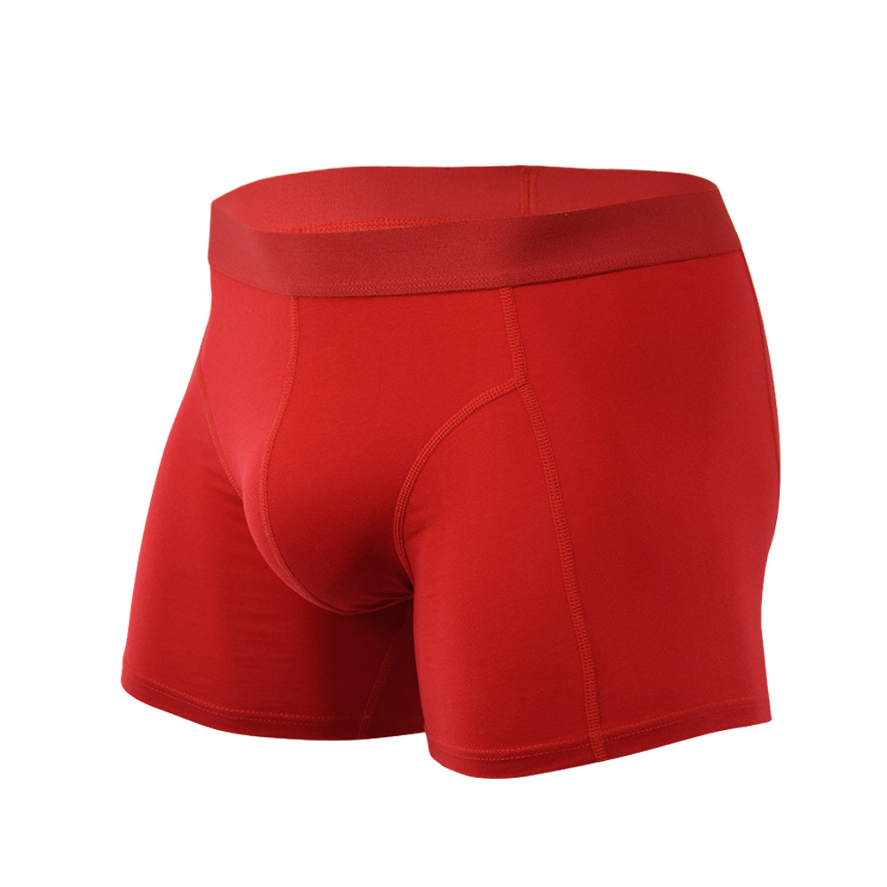 Picture of Pure Cotton Anti-Wear Leg Boxer Briefs American Trendy Underwear Amazon Cross-Border Wholesale Sports Long European and American Underwear for Men
