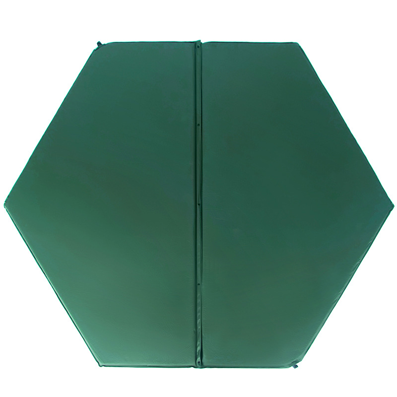 Picture of Hexagon Automatic Inflatable Cushion Thickened Elastic Cotton Inflatable Bed Outdoor Camping Six-sided Outdoor Tent Sleeping Mat Moisture-proof Mat