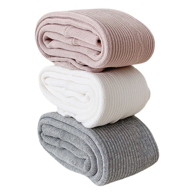 Girls' Leggings Autumn and Winter fleece-lined Baby Pantyhose Baby Warm Solid Color Children Pantyhose Thickened One-piece Pants