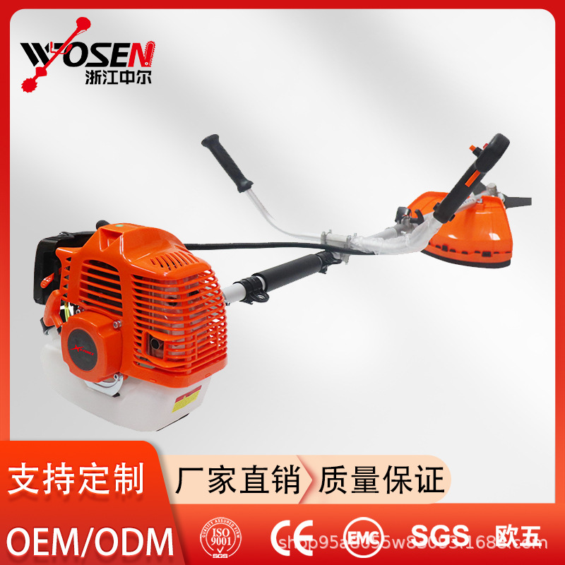 Custom-Made Two-Section High-Power Gasoline Brush Cutter for Side-Mounted Lawn Mowers, Grass Trimmer, and Weed Remover