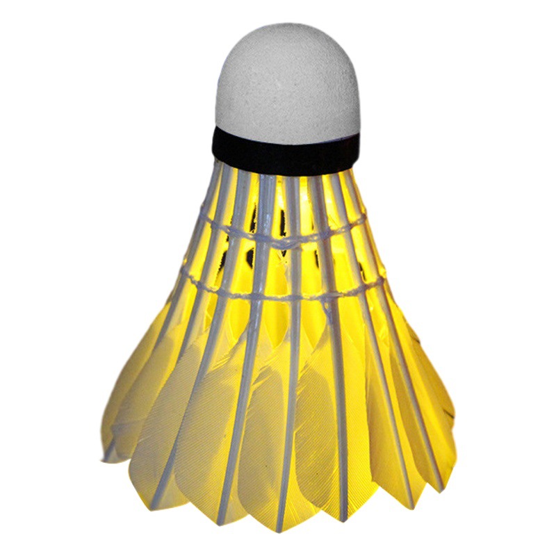 Windproof Trendy Luminous Feather Indoor and Outdoor Training Led Light Night Glow Durable Badminton [503 Night Glow Trendy]