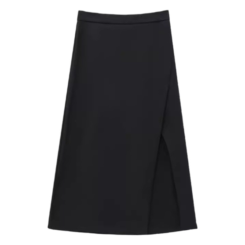 Design split skirt women's high waist slimming mid-length one-step skirt small fashionable Korean style A- line skirt