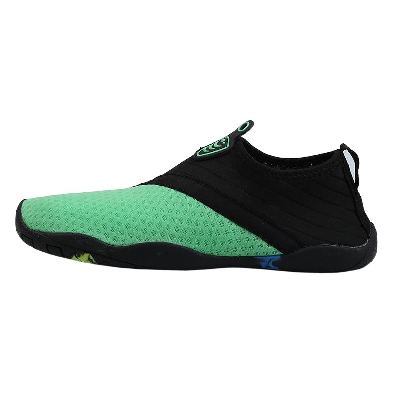 Cross-Border Wholesale Sub-High Elastic Hollow Mesh Snorkeling Shoes for Couples Beach Wading Walking Breathable Rubber Sole Diving Shoes