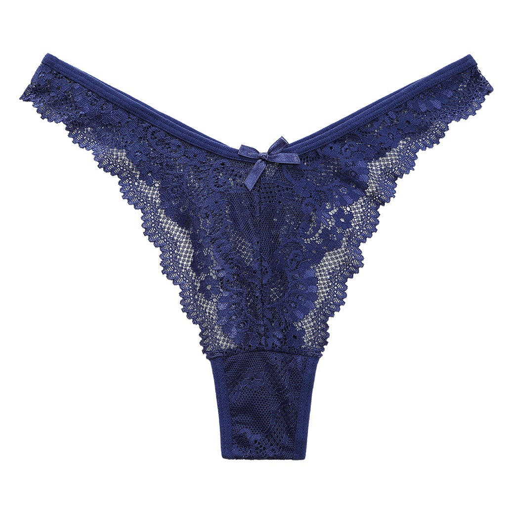 Foreign trade sexy lace jacquard women's thong T-pants perspective young woman temptation underwear women's fashion plus size 222