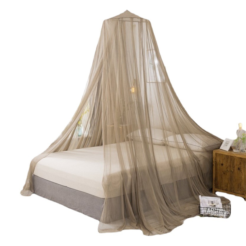 Household Silver Plated Fiber Mesh Electromagnetic Wave Shielding Dome Hanging Mosquito Net Tent Small Size