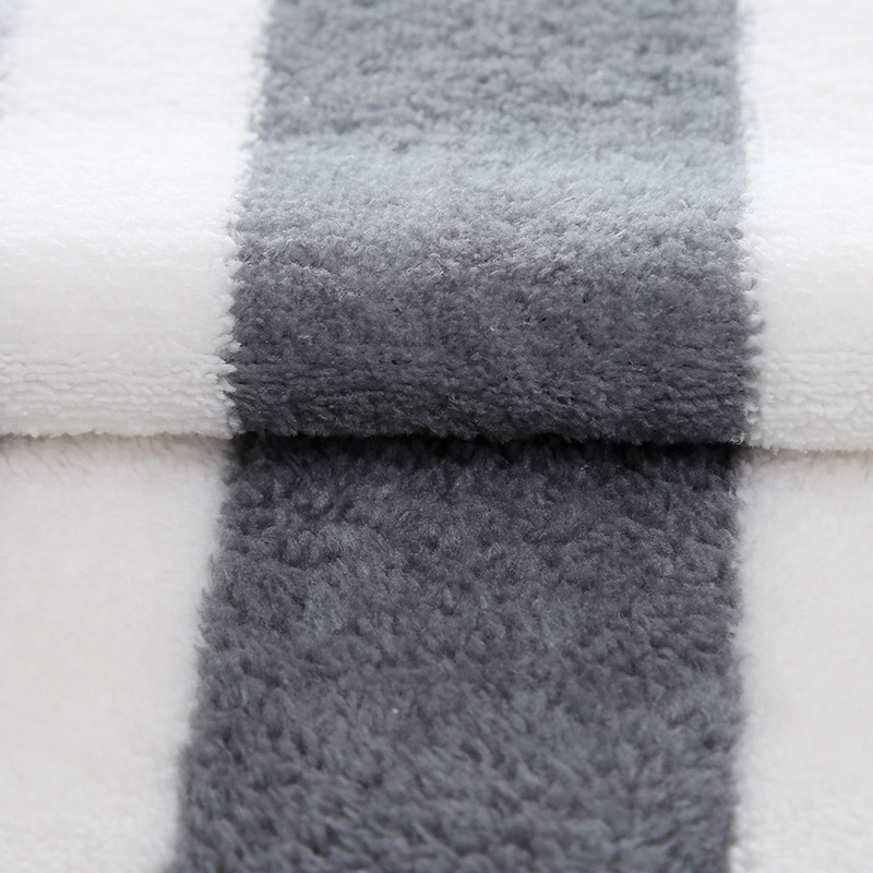 Picture of Polyester Brocade Wide Thickened Absorbent Wrap Skirt Bathrobe Fleece Fabric Double-sided Pajamas Blanket Home Clothes Coral Fleece Fabric