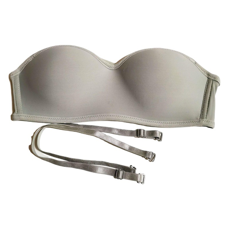 Picture of Japanese and Korean Style Sexy Simple Girls Underwear 3D Invisible Underwear Rimless Strapless Strapless Push-up Bra