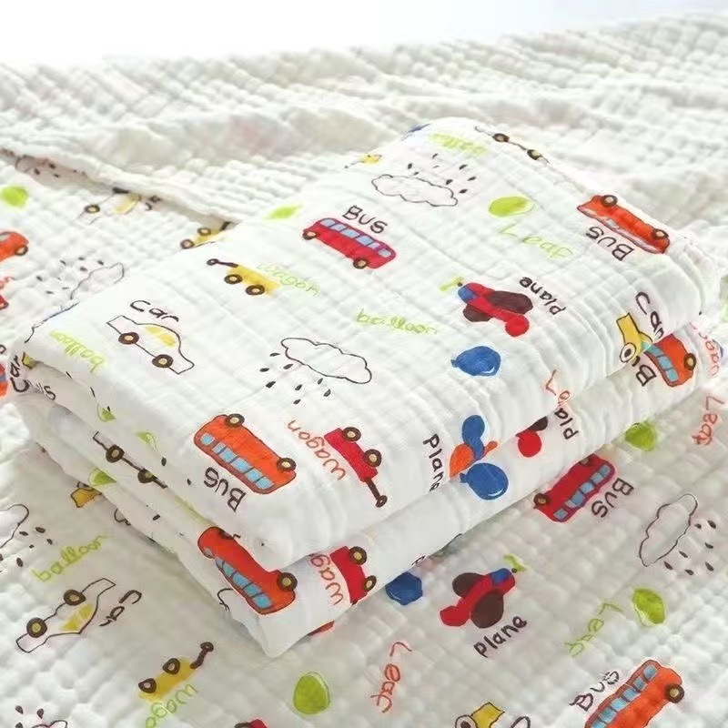 Picture of Straight edge 6 layer cotton yarn high density bath towel baby towel quilt baby blanket newborn quilt bath towel soft factory