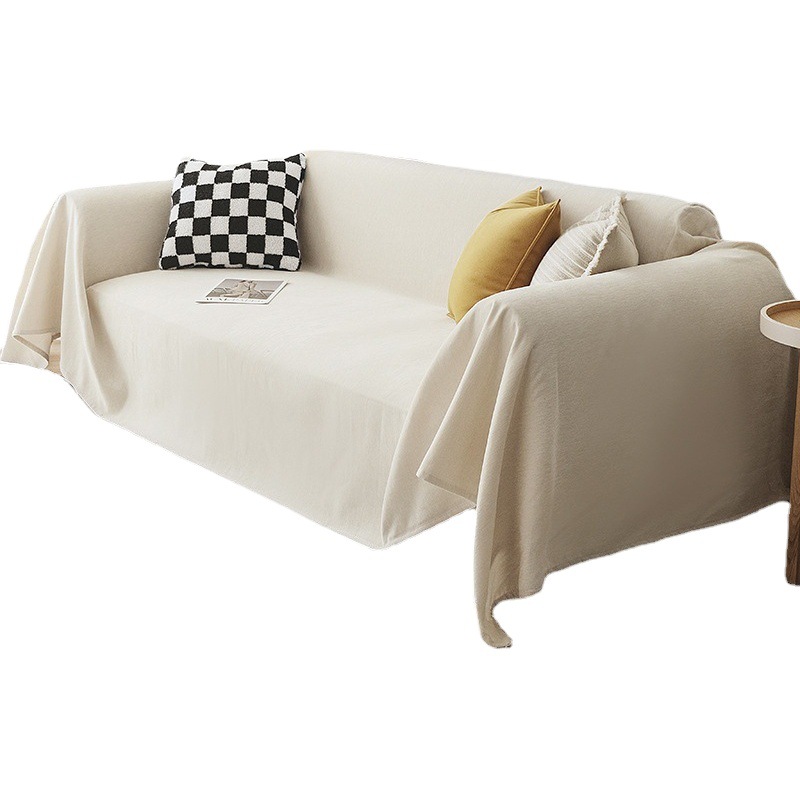 Chenille Sofa Towel Cover Cloth Solid Color Simple Anti-cat Scratch Sofa Cushion Cover Towel Four Seasons Universal All-inclusive Sofa Cover