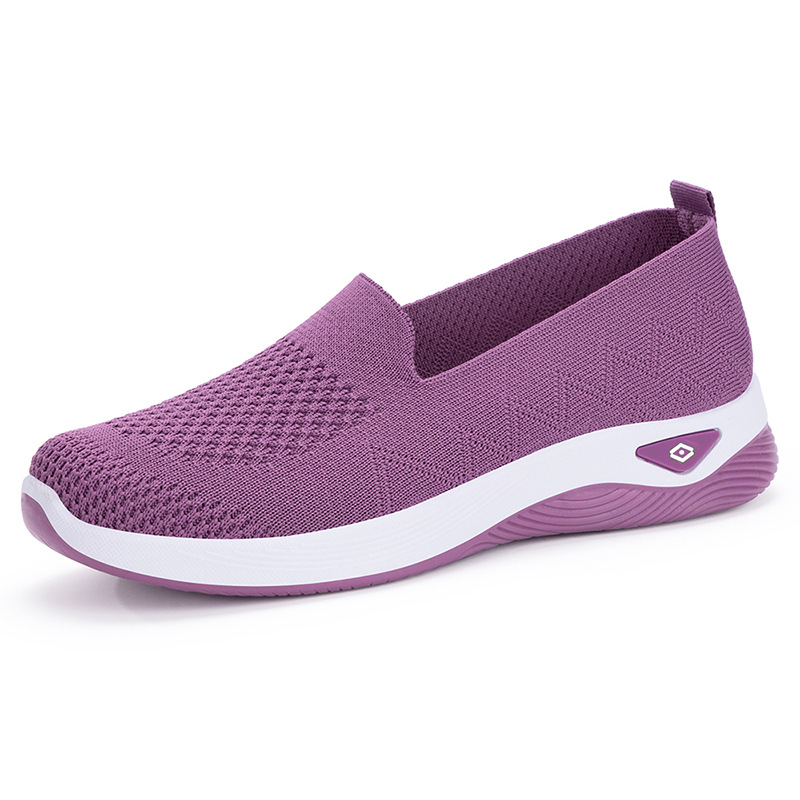 Picture of Women's Shoes Cross-border New Flying Woven Breathable Casual Shoes Slip-on Mother Shoes Old Beijing Cloth Shoes Flat All-match Single-layer Shoes