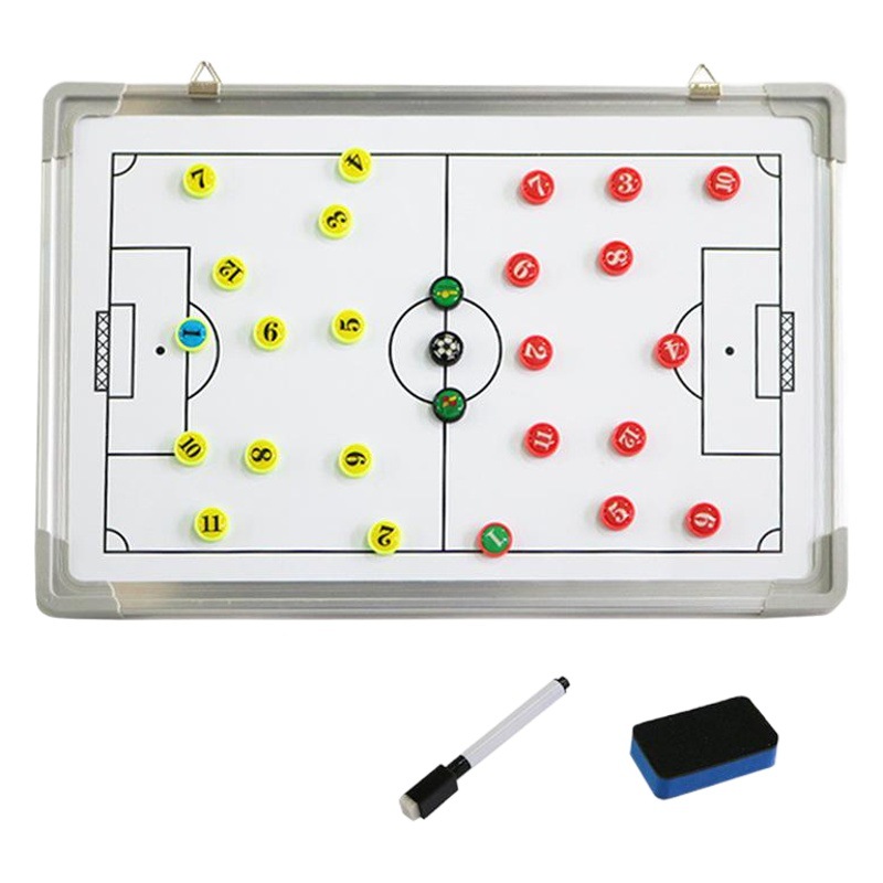 Football Training Tactical Board Aluminum Alloy Tactical Board Coach Board Tactical Exercise Edition Magnetic Erasable Demo Edition