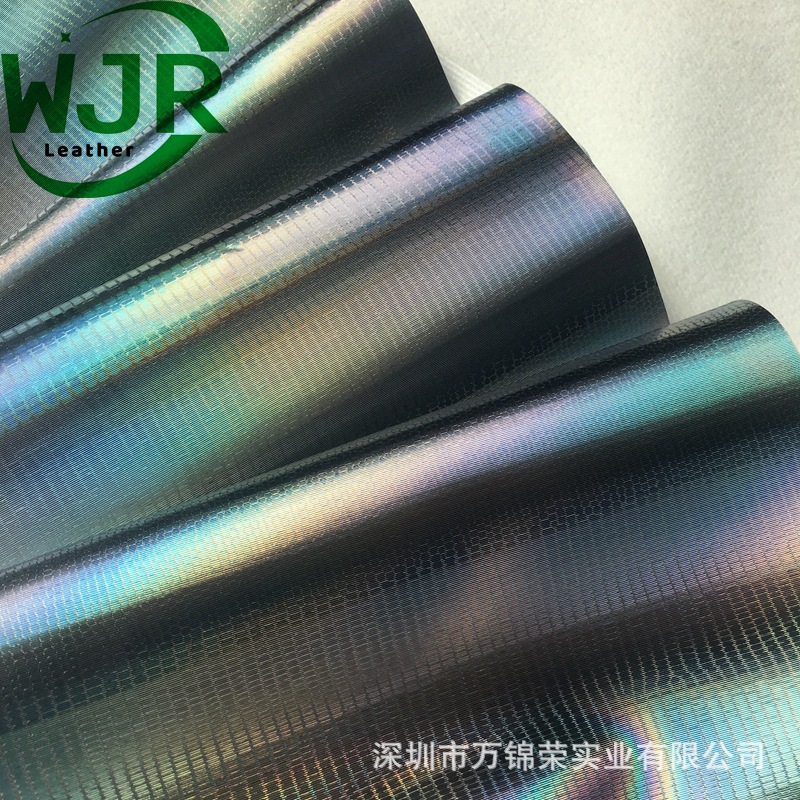 Cross-border wholesale TPU shoe material 0.8-0.9MM thickness metal lizard pattern bags PU synthetic leather material