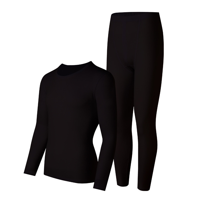 Picture of Pure Cotton Autumn Clothes and Pants for Couples, Thin Round Neck Elastic Men's and Women's Thermal Underwear Set, Women's Wholesale
