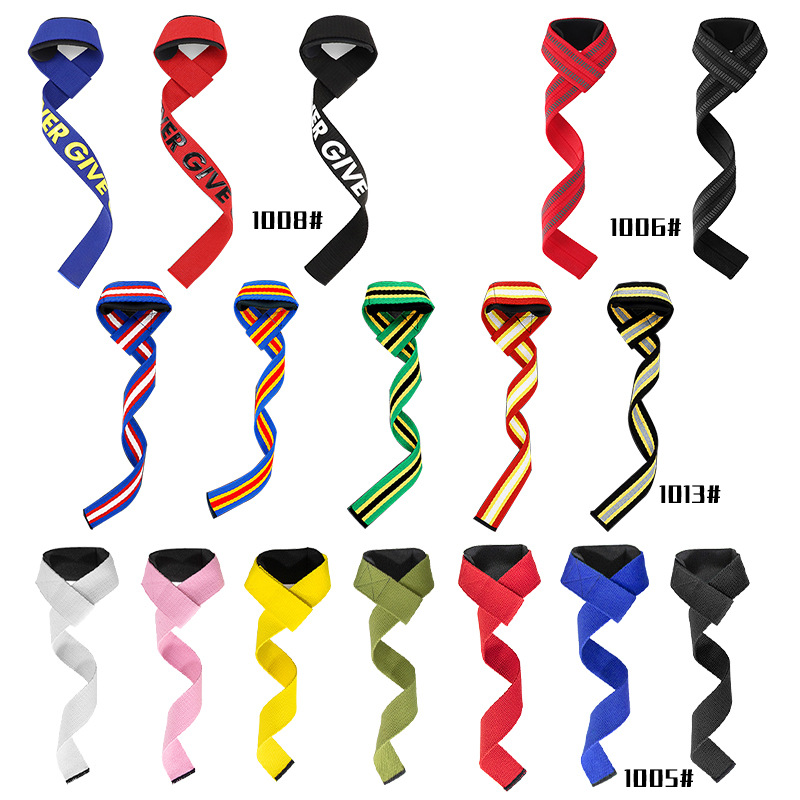A variety of booster belt winding wrist brace pull-up fitness is not easy to slide down tension belt cotton fitness weightlifting wristband