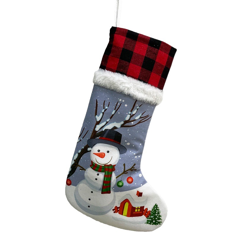 Christmas decorations Christmas socks gift bag Christmas pendant candy bag old man snowman deer Christmas socks