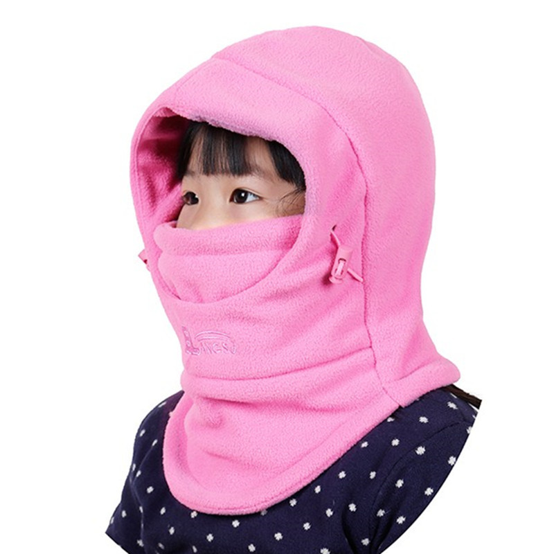Picture of Hat Autumn and Winter Genuine Kidsren's Neck Scarf Hood Double-Layer Thickeneded Cold-Proof Warm Hat Kidsren Going to School Windproof Hood