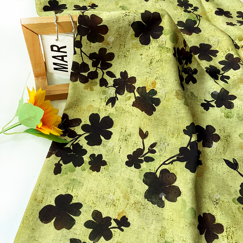 Mo Huayin New Chinese style brocade cotton fabric cheongsam dress top Hanfu fabric digital printed fabric