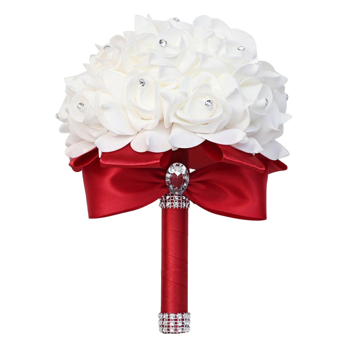 Wholesale in Stock: Bridal Pe Foam Bouquet, Bridesmaid Bouquet, Multi-Color Wedding Flowers, Manufacturer Cross-Border Supply