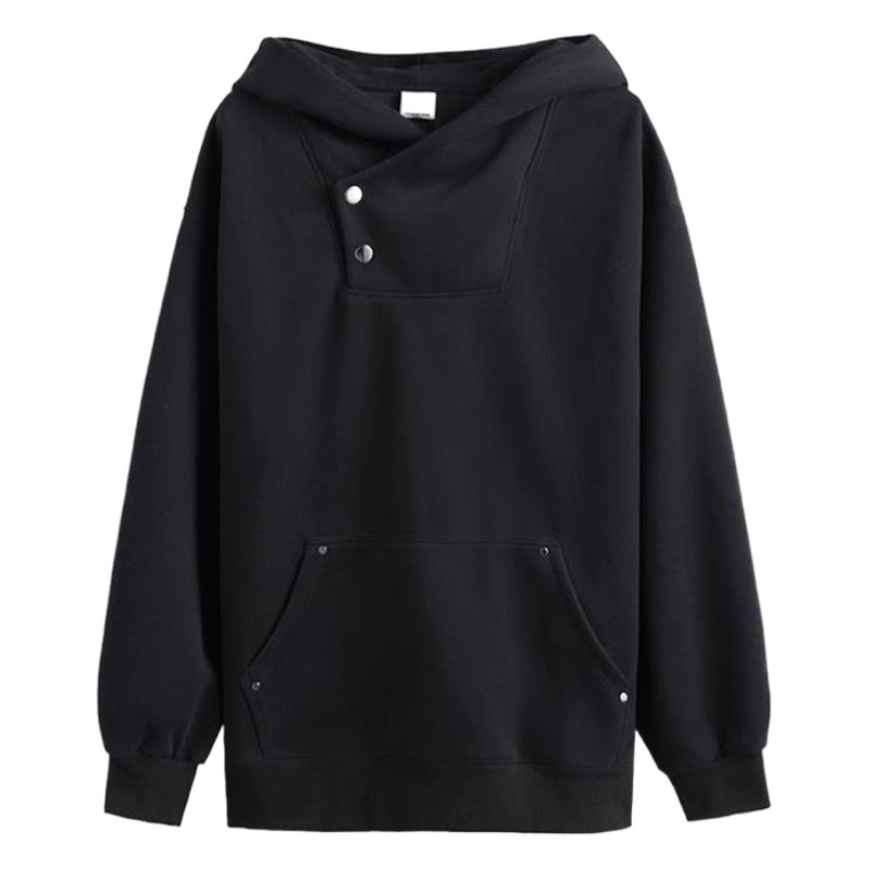 Real Shot in Stock: Women's Autumn New Style Lazy Sweatshirt with Hood, Loose Fit, Slimming, Solid Color Casual Jacket