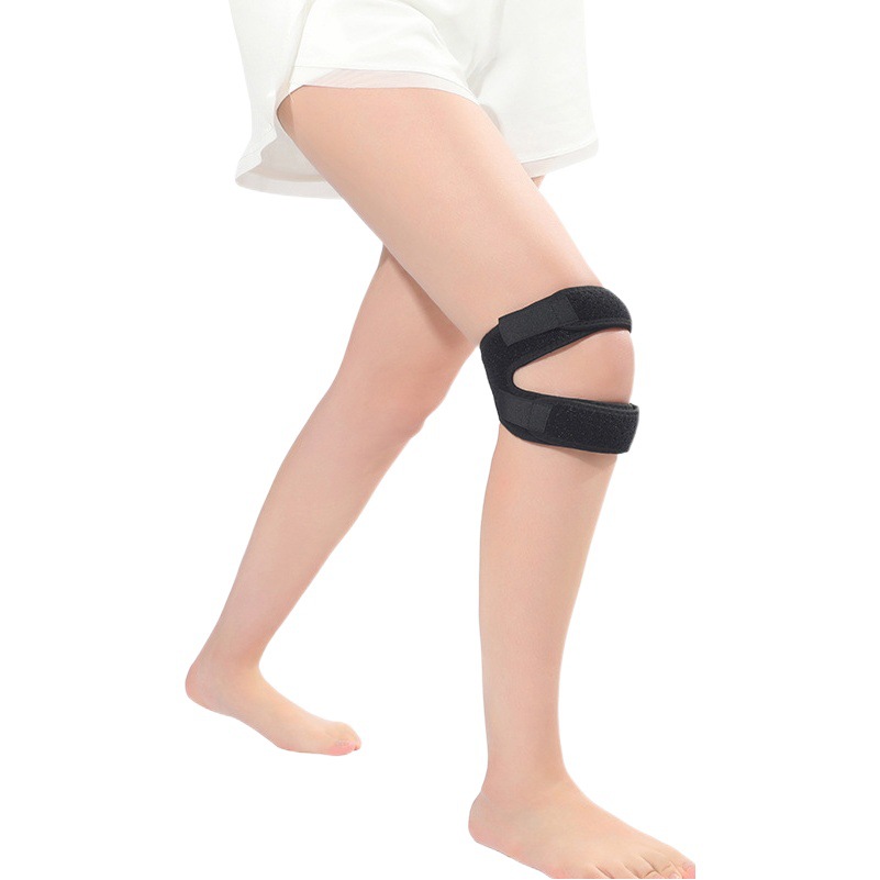 Pressurized two-way patella with silicone shock absorption summer knee protection rope skipping sports protection equipment badminton leg protector