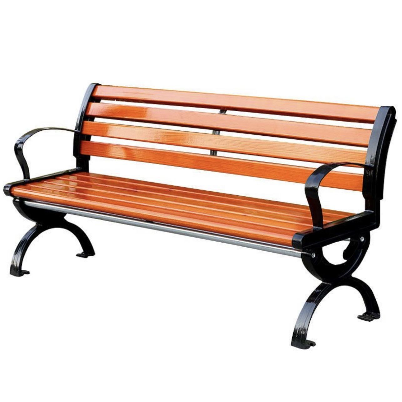 Park Chair Outdoor Bench Anti-Corrosion Plastic Wood Household Cast Aluminum Iron Art Outdoor Square Community Courtyard Open-Air Bench