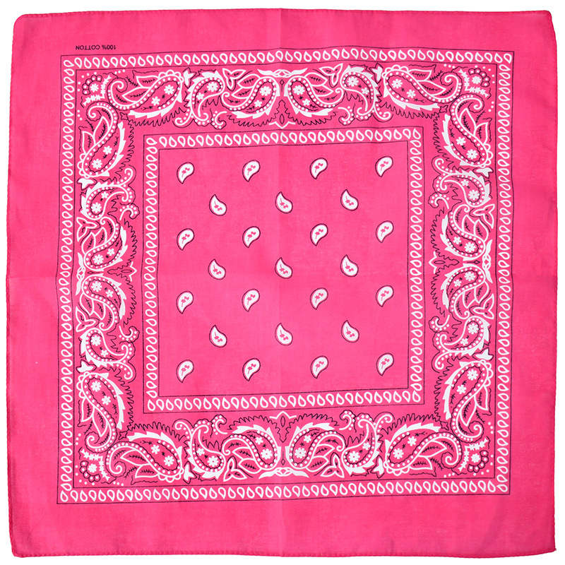 Picture of Factory Wholesale European and American Cashew Flower Square Scarf Outdoor Sports Cycling Hip-Hop Spot Pure Cotton Insect Printed Headscarf