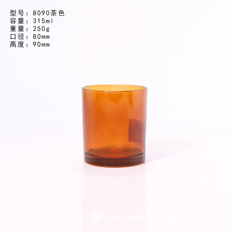 Picture of Color Frosted Candle Holder Glass Aromatherapy Candle Cup Creative Fashion Candle Jar DIY Aromatherapy Candle Holder with Lid for Home