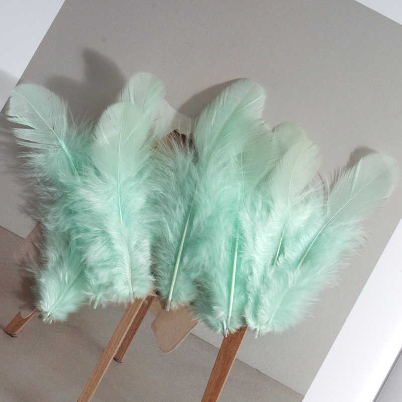 Picture of Colorful Small Feather Turkey Feather DIY Crafts Jewelry Decoration Wave Ball Gift Box DIY Filling Material