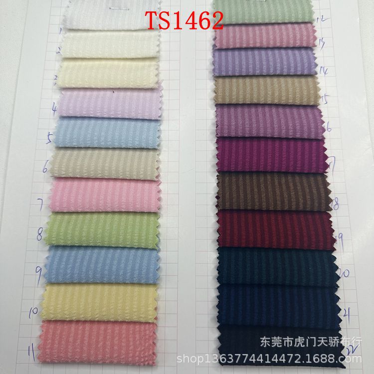 Ready Stock Supply of Woven Bubble Cloth Yarn-Dyed Stripes, Stretch Yarn-Dyed Bubble Strips Shirts, Casual Clothing Decoration Materials