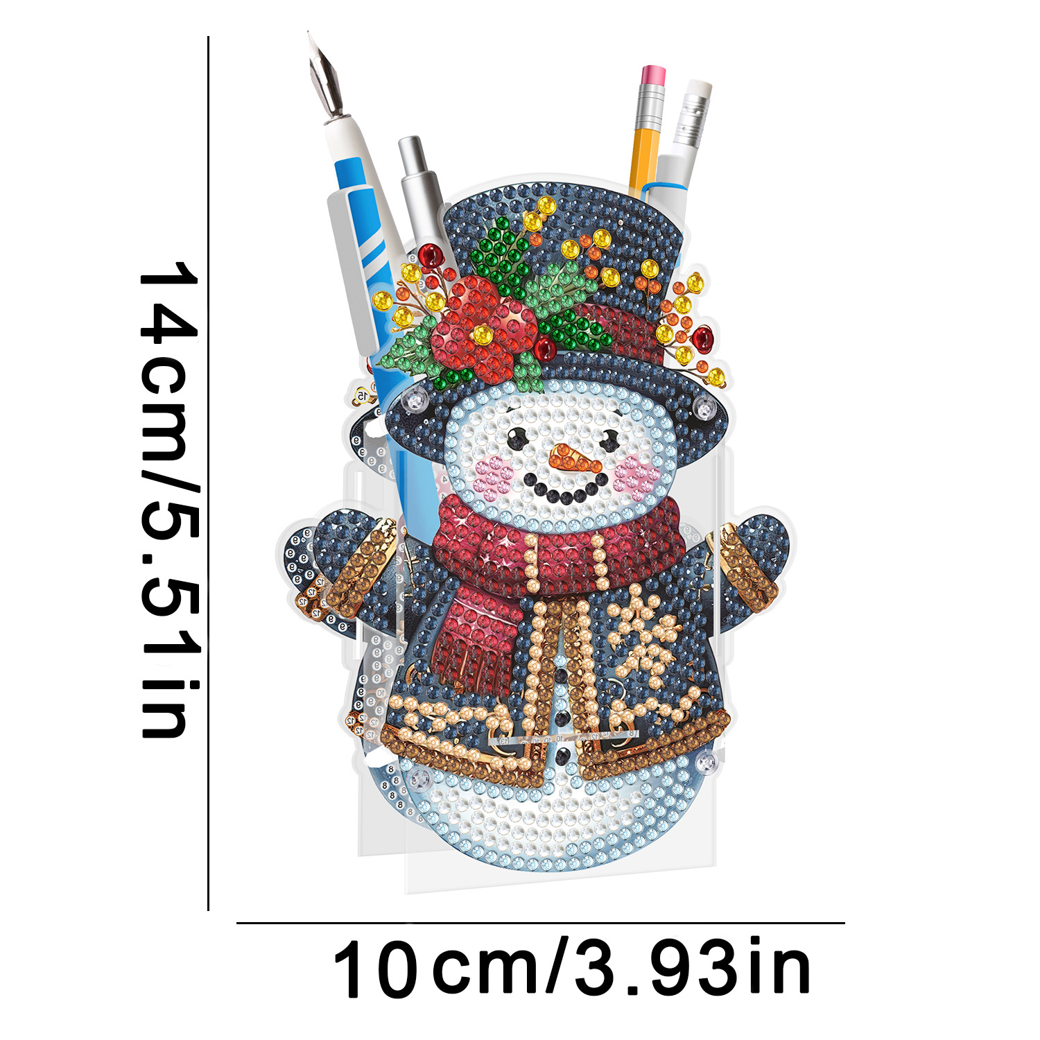 Picture of Diamond painting peripheral pen holder transparent PVC pen holder foreign trade new creative handmade stick drill desktop storage ornaments