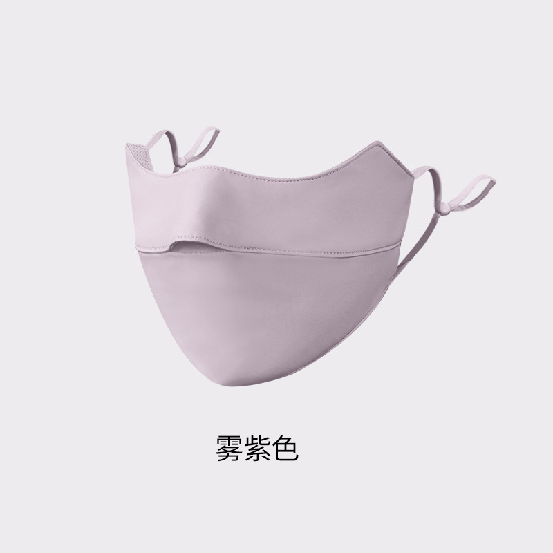 Picture of Sunscreen Mask Women's Sunshade Eye Angle Summer Riding Outdoor UV Protection Nylon Ice Silk Mask Black Men