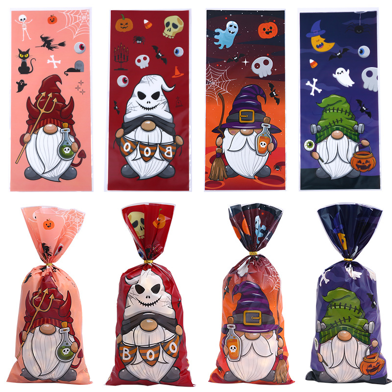 Amazon Christmas Candy Bag Halloween opp Packaging Bag Cellophane Bag Party Gift Wedding Candy Bag Wholesale