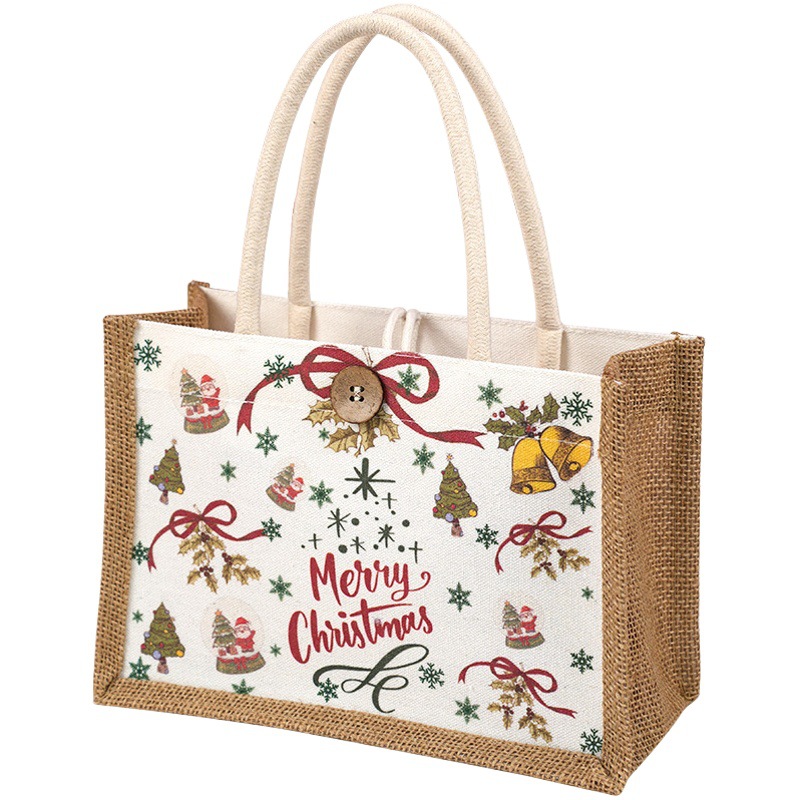 Christmas Gift Bag Kidsren's Apple Gift Box Christmas Eve Packaging Santa Claus Gift Bag Christmas Canvas Creative