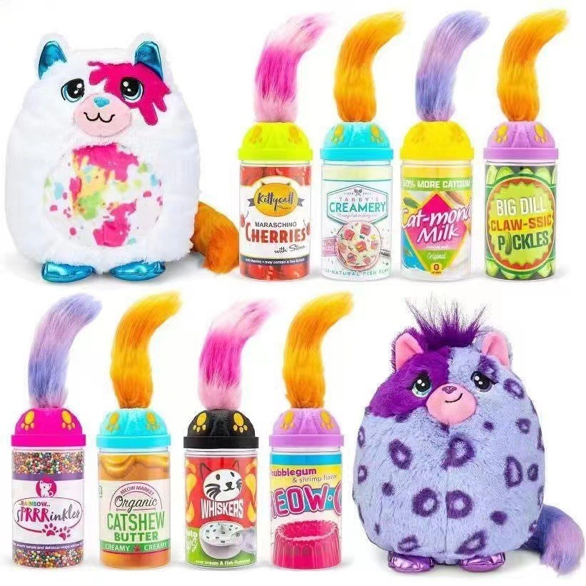 Picture of Cross-border New Long-haired Strange Cats Plush Toy Simulation Cat Blind Box Doll Pendant Children's Gift