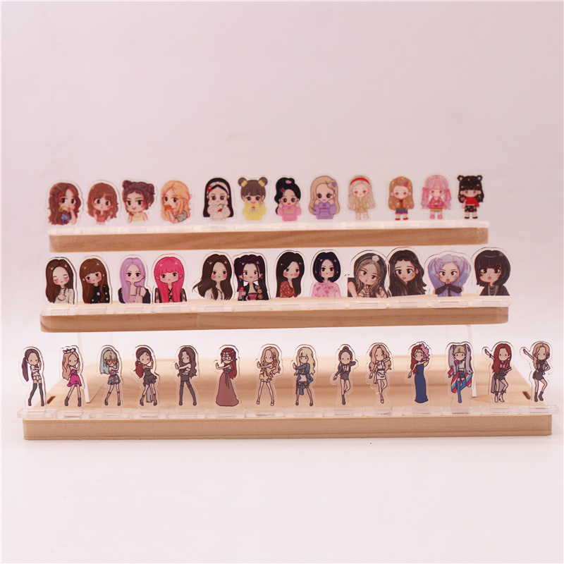Pink Ink Group Surrounding Lisa, Kim Ji-Ni, Kim Ji-Soo, Park Chae-Young Original 3.5cm Mini Standee Holiday Gift