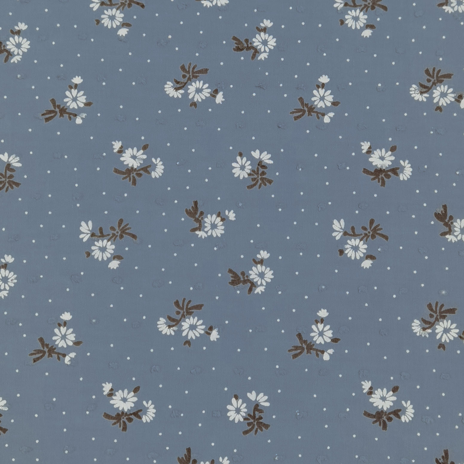 Picture of Spring and Summer Cut Flower Fabric Fresh Daisy Flower Dot Foam Printed Fabric Dress Children's Clothing Fabric