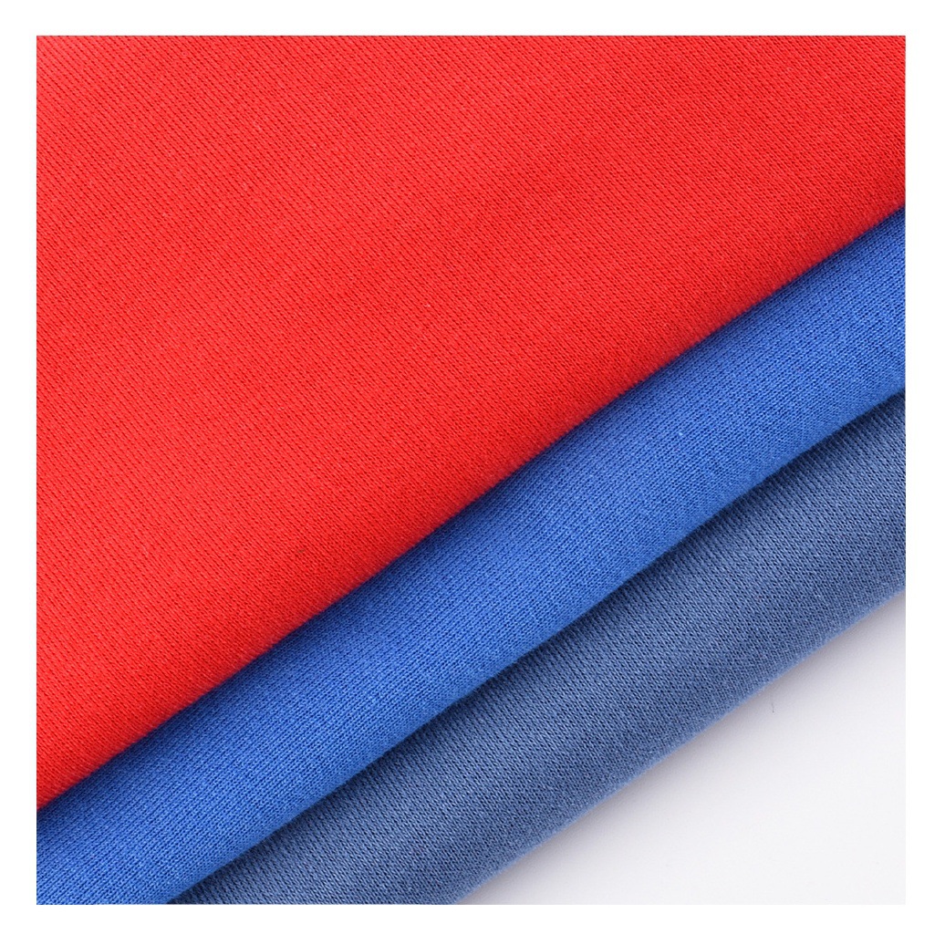 170g Ultra-Thin Chinese Cotton Sweatshirt Fabric, Elastic Knitted Brushed Fabric, Autumn and Winter Trendy Brand T-Shirt Sweatshirt Fabric