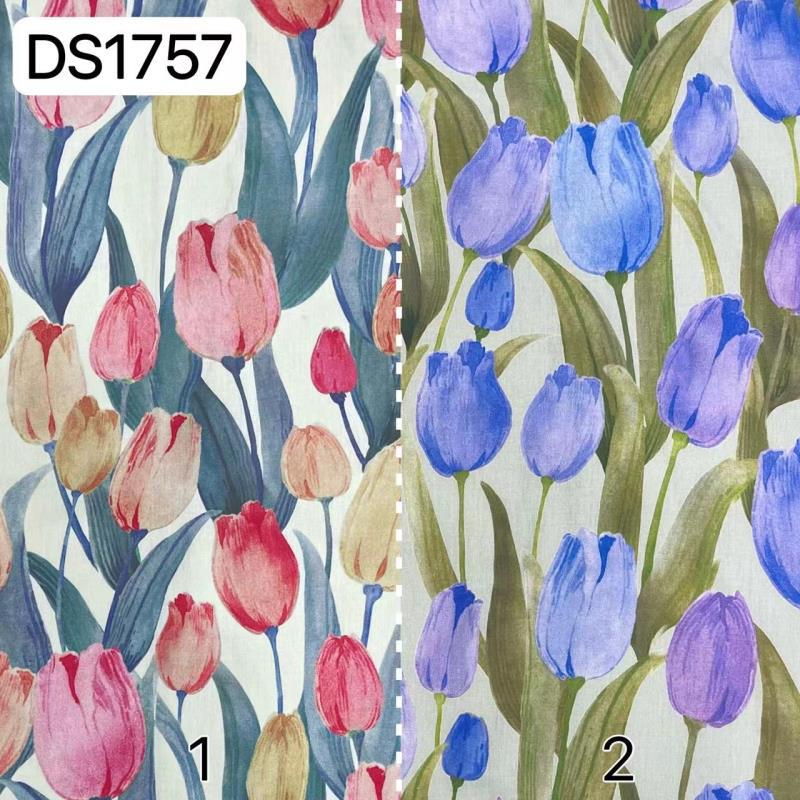 Monet Oil Painting Tulip 40 Cotton Digital Printed Fabric Cotton Children's Shirt Handbag Printed Fabric