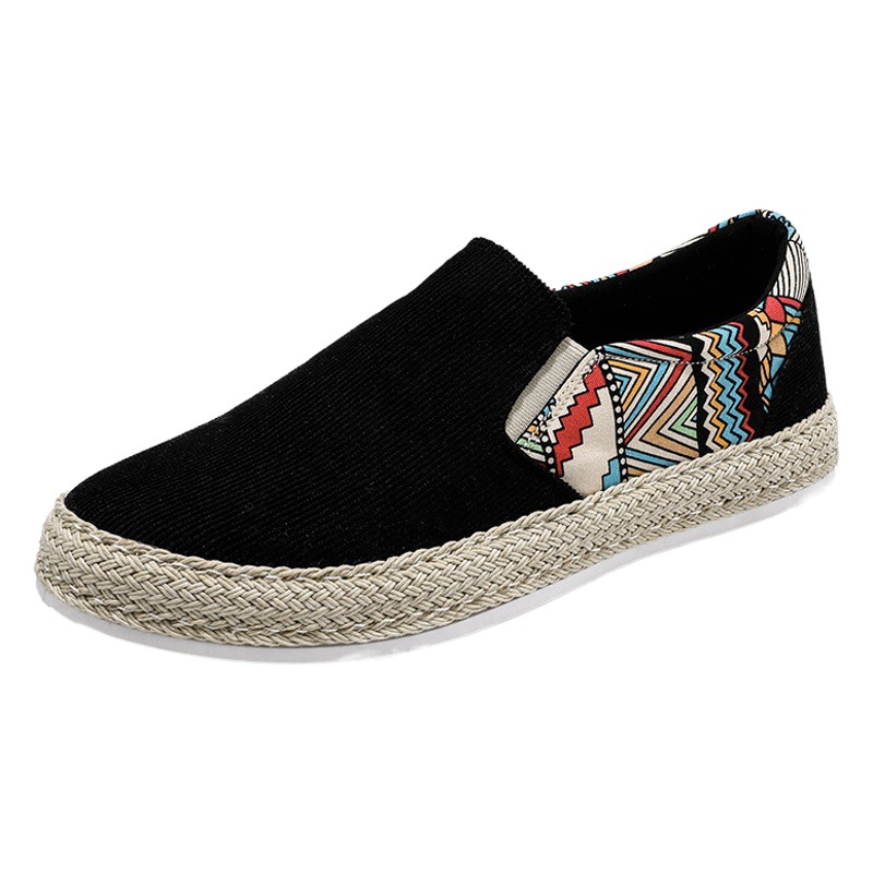Cloth Shoes Men's 2025 New Summer Breathable Casual Slip-on Handmade Men's Old Beijing Canvas Shoes
