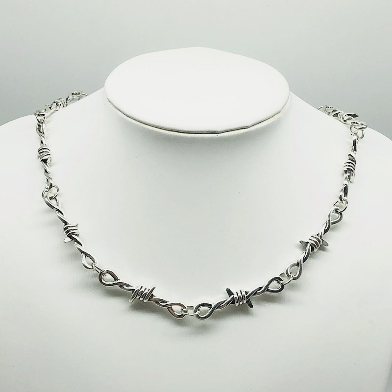 Cross-border Trade Neutral Necklace Hip-hop Gothic Punk Style Small Thorns Chain with barbed wire