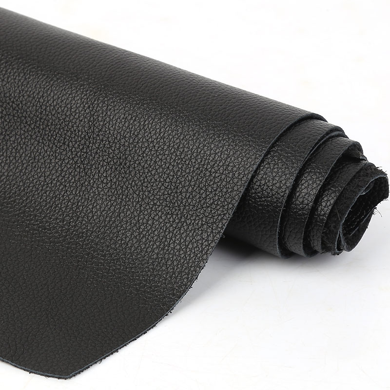 Black thin cowhide 0.8mm seat sofa cushion soft leather thin top layer pure leather fabric leather clothing