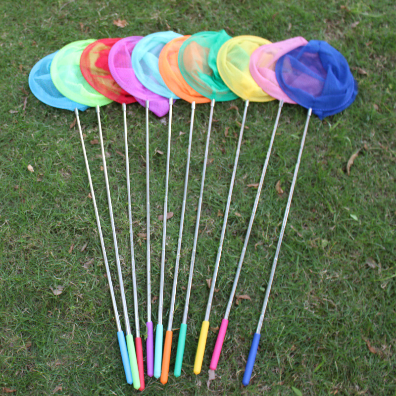 Picture of Stainless Steel Telescopic Fishing Net Butterfly Net Dragonfly Net Kidsren's Toy Fishing Net Insect Net Bag Outdoor Toys